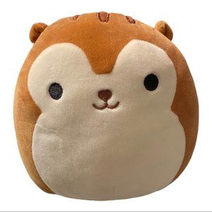 Kellytoy Sawyer The squismallow squirrel tan cream soft plush 7” tall
